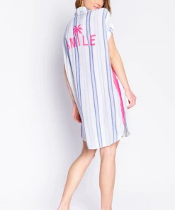 P.J. Salvage Night Shirt Take Me Tulum White