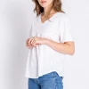 P.J. Salvage Short Sleeve Tee Beachy Basics White