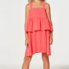 Chaser Coastal Flouncy Sundress Pink Lemonade