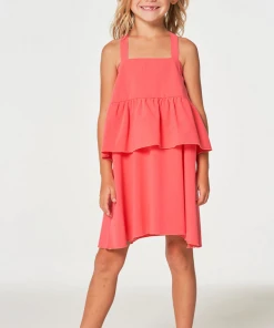 Chaser Coastal Flouncy Sundress Pink Lemonade