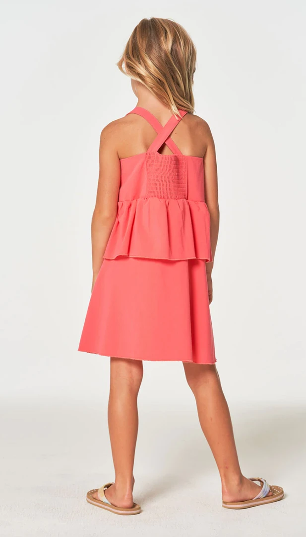 Chaser Coastal Flouncy Sundress Pink Lemonade 4 Chaser Coastal Flouncy Sundress Pink Lemonade