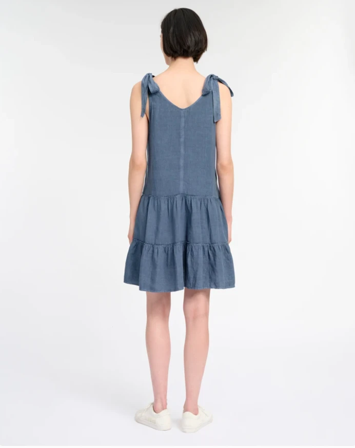 Splendid Carolina Tie Dress Ink Blue 5 Splendid Carolina Tie Dress Ink Blue