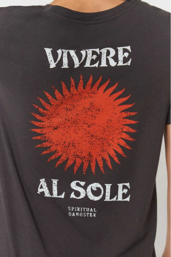 Spiritual Gangster Vivere V Neck Tee Vintage Black 5 Spiritual Gangster Vivere V Neck Tee Vintage Black