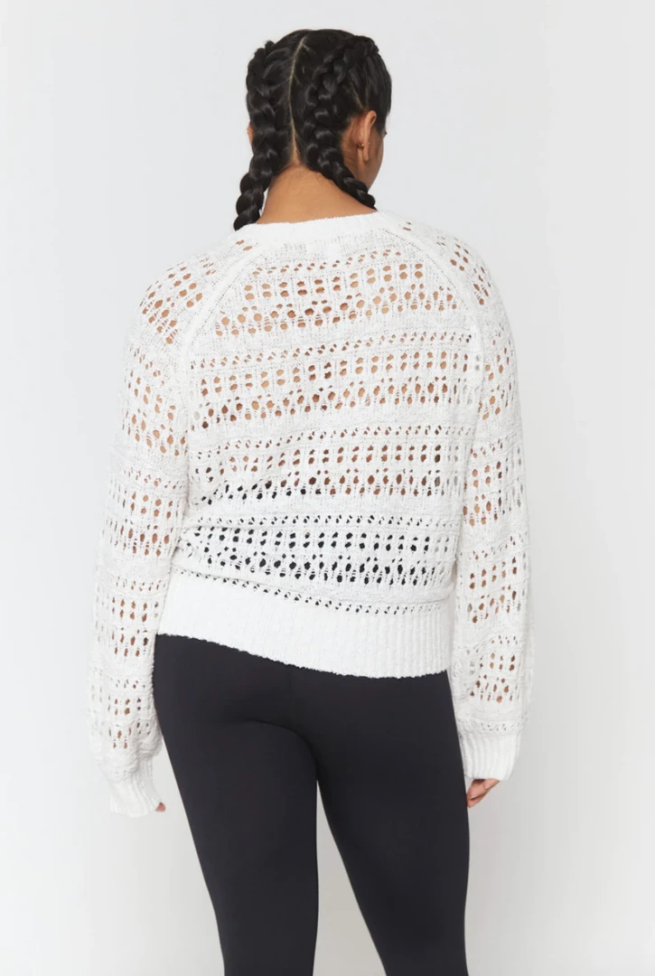 Spiritual Gangster Amore Crochet Sweater Stone 4 Spiritual Gangster Amore Crochet Sweater Stone