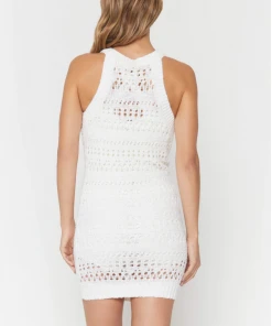 Spiritual Gangster Layering Crochet Dress Stone