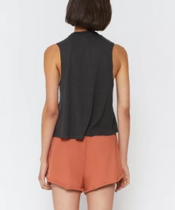 Spiritual Gangster Feel Good Crop Tank Heather Vintage Black 7 Spiritual Gangster Feel Good Crop Tank Heather Vintage Black