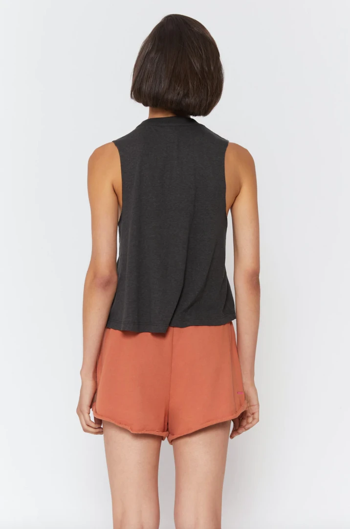 Spiritual Gangster Feel Good Crop Tank Heather Vintage Black 5 Spiritual Gangster Feel Good Crop Tank Heather Vintage Black