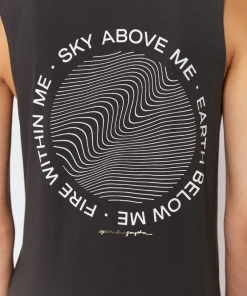 Spiritual Gangster Sky Above Muscle Tank Vintage Black