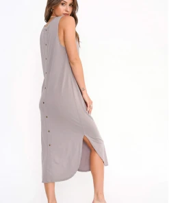 Project Social T Snap Out Of It Tank Dress Dried Lavender