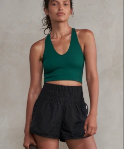 Free People Free People Movement Free Throw Crop Emerald