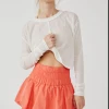 Free People Way Home Skort Coral Strands Free People Movement