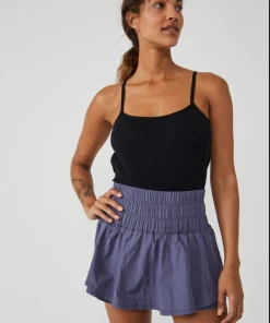 Free People Way Home Skort Navy Free People Movement