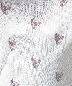 Wooden Ships Starry Eye Pink/ White Sweater