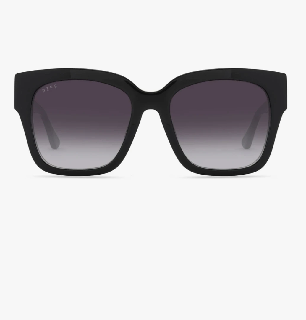 Diff Eyewear Bella II Black Grey Gradient Sharp 3 Diff Eyewear Bella II Black Grey Gradient Sharp