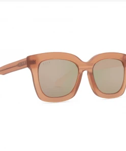 DIFF Eyewear Carson Oyster Pink Cherry Blossom Mirror