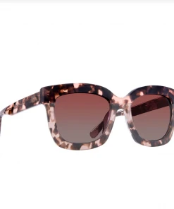 DIFF Eyewear Carson Himalayan Tortoise Rose Gradient Polarized