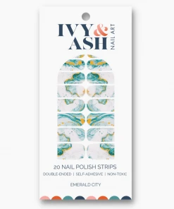 Ivy & Ash Green Marble Foil Wrap