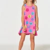 Chaser Girls Smiley Cotton Jersey Dress Rio