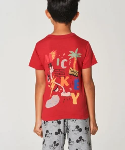 Chaser Boys Mickey Cloud SS Tee Cardinal