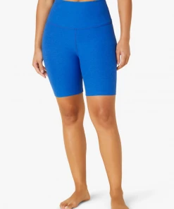 Beyond Yoga Spacedye High Waisted Biker Short Wayfinder Blue Wave