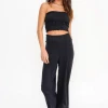 Project Social T Falling For You Wide Leg Pant Black