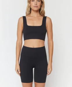 Spiritual Gangster Amara Wide Rib Bra Black