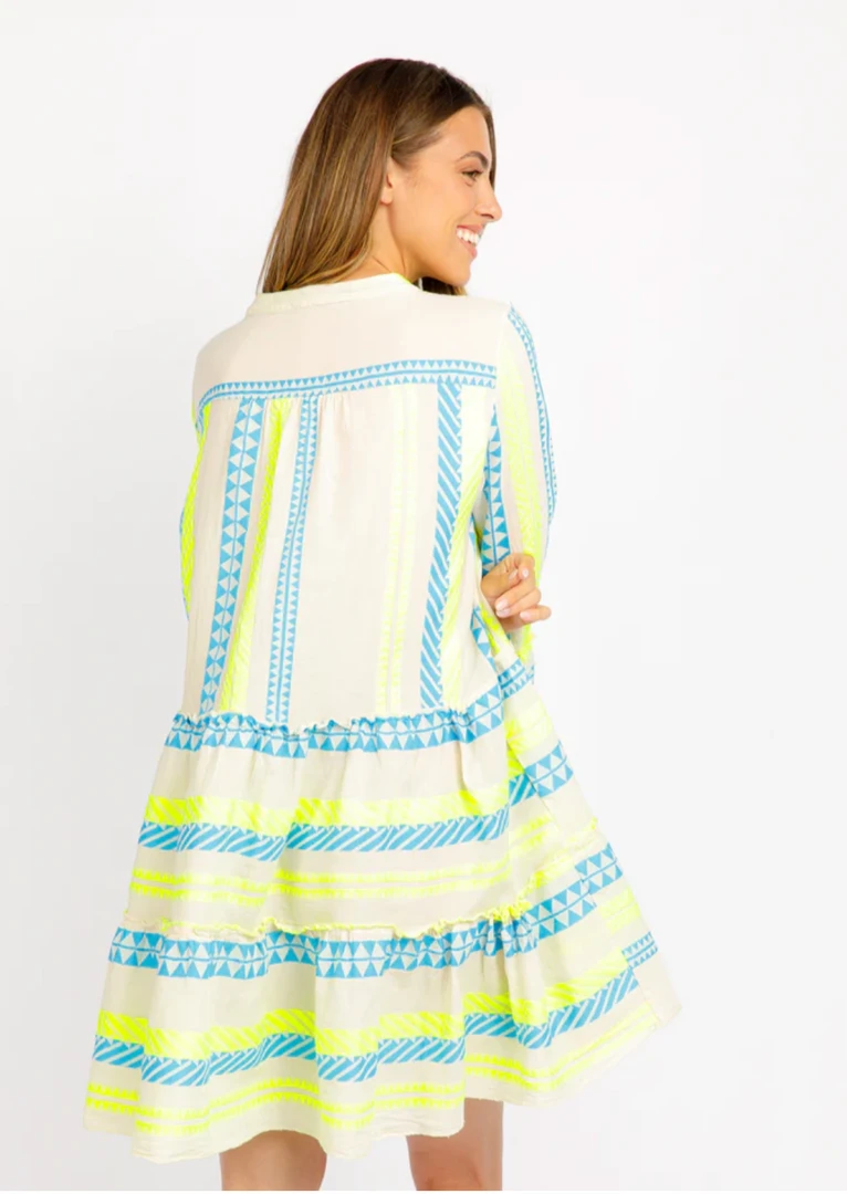 Sofia Sophia Collection Tori Neon Prints Dress Neon Yellow Celeste 4 Sofia Sophia Collection Tori Neon Prints Dress Neon Yellow Celeste