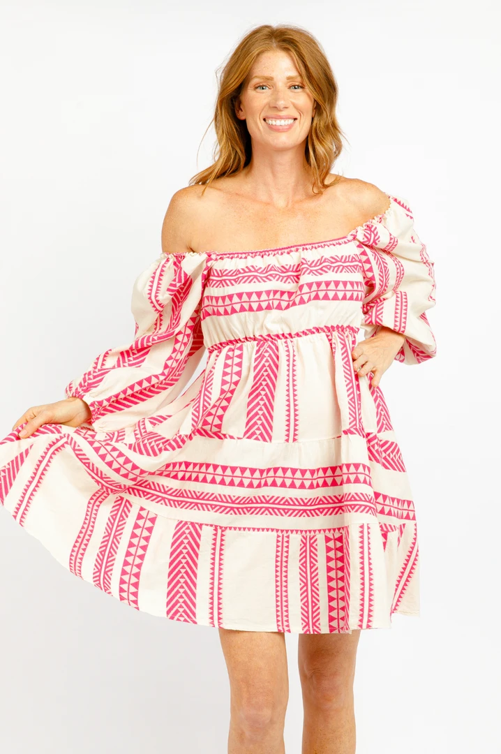 Sofia Sophia Collection Cabo Dress Fuchsia 3 Sofia Sophia Collection Cabo Dress Fuchsia
