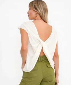 Project Social T Knot So Much Knotted Tee Ivory