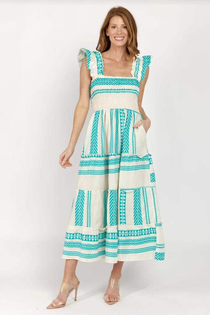 Sofia Prada Dress Turquoise 3 Sofia Prada Dress Turquoise