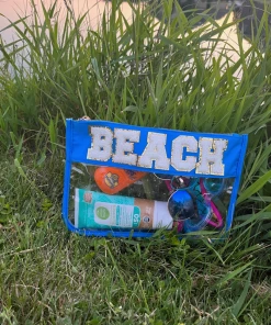 Beauty Stash Beach Pouch Blue New Arrivals