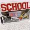 Beauty Stash School Pouch White New Arrivals