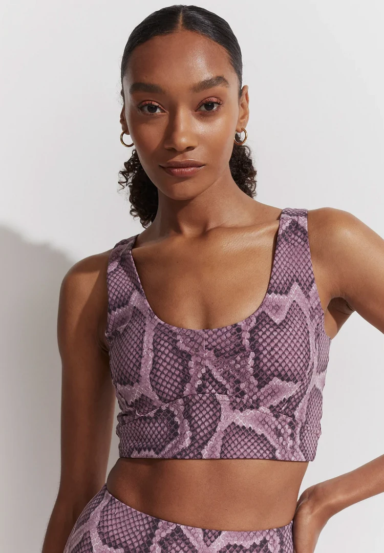 Varley Let's Go Elsie Bra Mesa Rose Snake 3 Varley Let's Go Elsie Bra Mesa Rose Snake