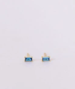 JaxKelly Sapphire CZ Huggies