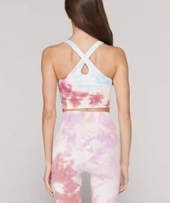 Spiritual Gangster Athena Crop Tank Dust Storm Tie Dye