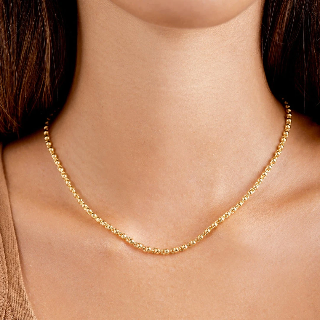 Gorjana Brooks Mini Necklace Gold 4 Gorjana Brooks Mini Necklace Gold