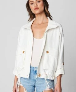 BLANK NYC White Above The Clouds Jacket
