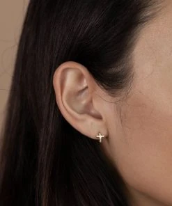 JaxKelly Cross Pave Huggie