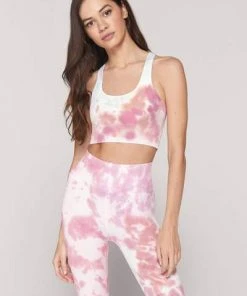 Spiritual Gangster Athena Crop Tank Dust Storm Tie Dye