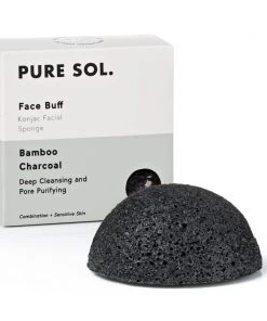Pure Sol Gifting Charcoal Facial Konjac Sponge