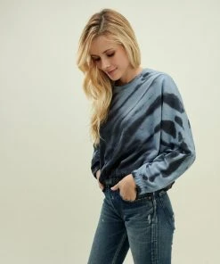 Splendid Flynn Sweater Blue Tie Dye