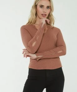 Project Social T Eden Ribbed Longsleeve Rich Ginger