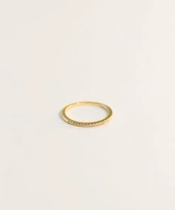 JaxKelly Half Pavé Ring