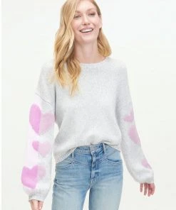 Splendid Coming And Going Heart Sweater