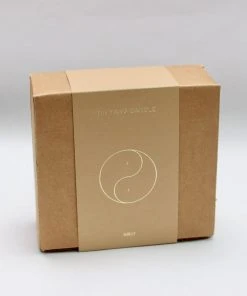 JaxKelly Ivory Yin Yang Molded Candle