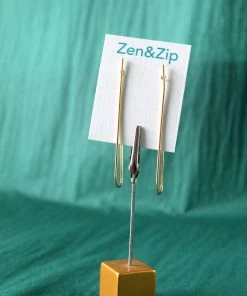 Sai Brazil Long Hoop Earring Gold