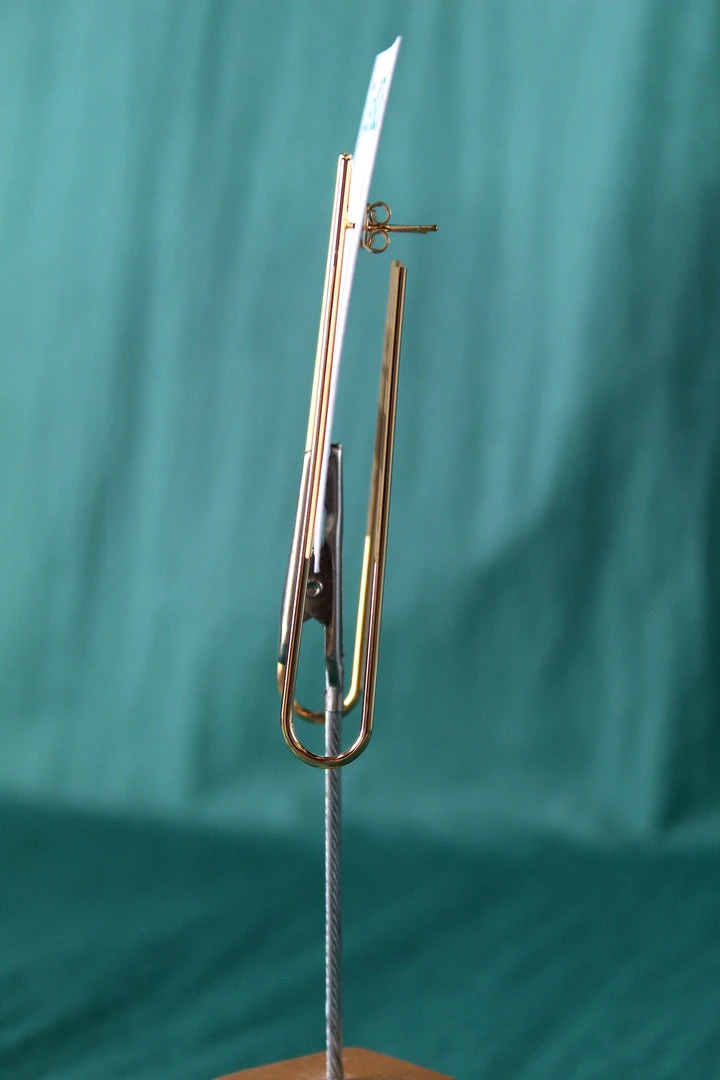 Sai Brazil Long Hoop Earring Gold 4 Sai Brazil Long Hoop Earring Gold