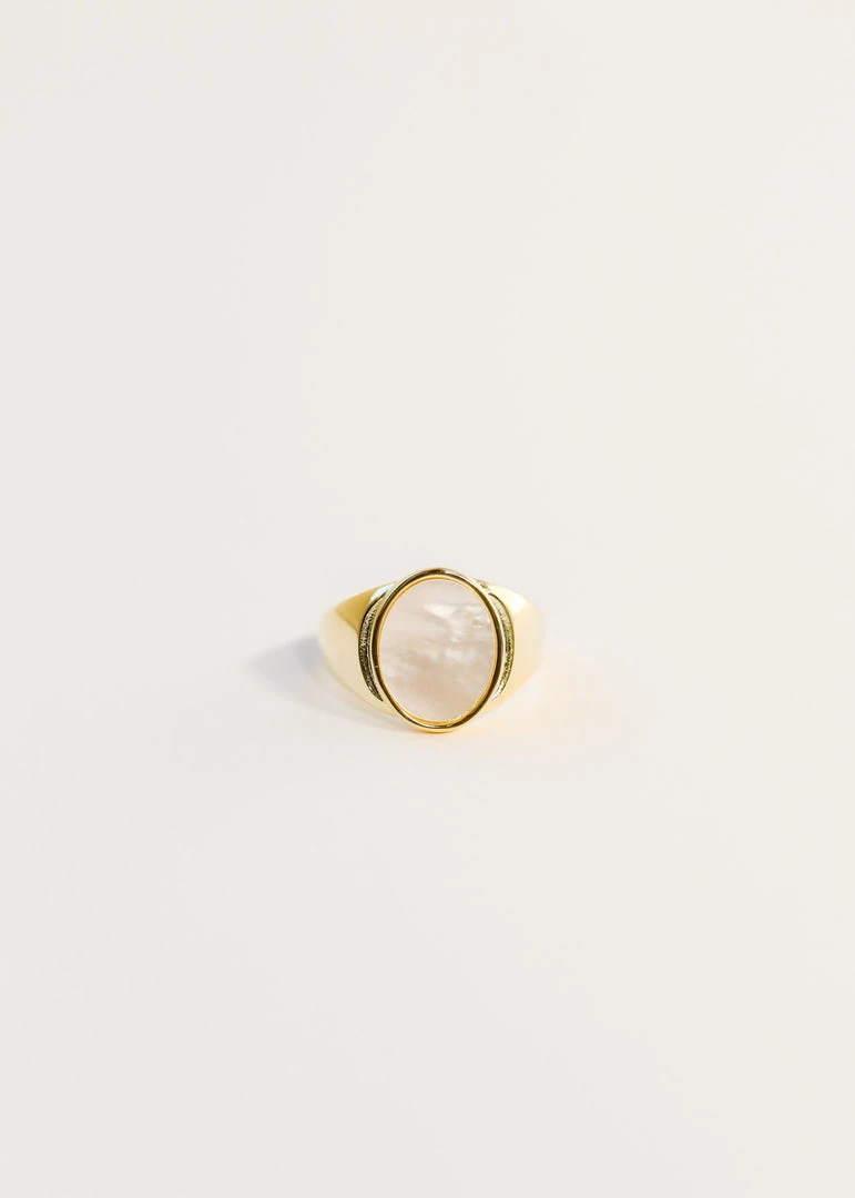 JaxKelly Pearl Signet Ring 3 JaxKelly Pearl Signet Ring