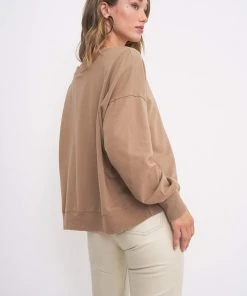 Project Social T Cut Away Sweatshirt Tea Leaves 7 Project Social T Cut Away Sweatshirt Tea Leaves