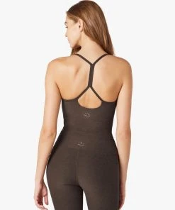 Beyond Yoga Spacedye Slim Racerback Chocolate Chip Espresso